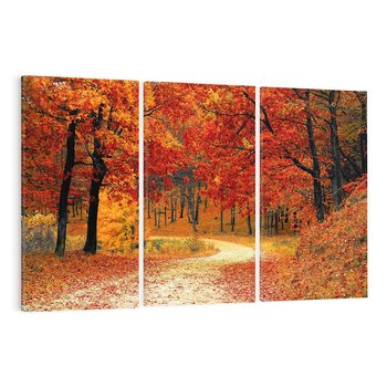 Obraz na płótnie 120x80 - Jesienna melodia lasu - jesień, las