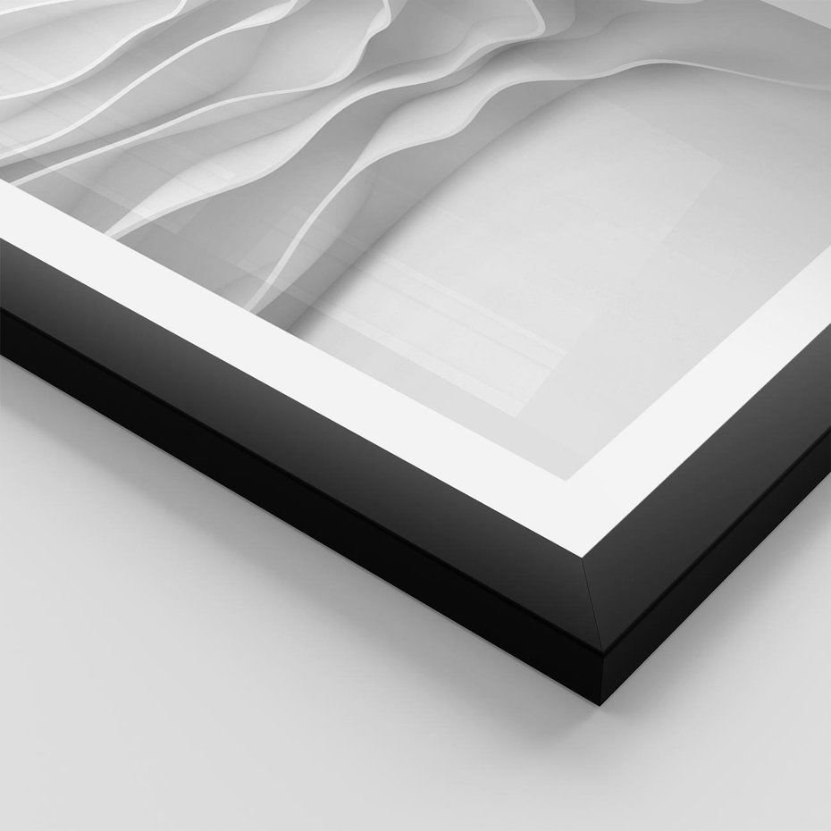 Plakat w ramie 40x50 - Żywa Natur - 3d, abstrakcja - rama czarna