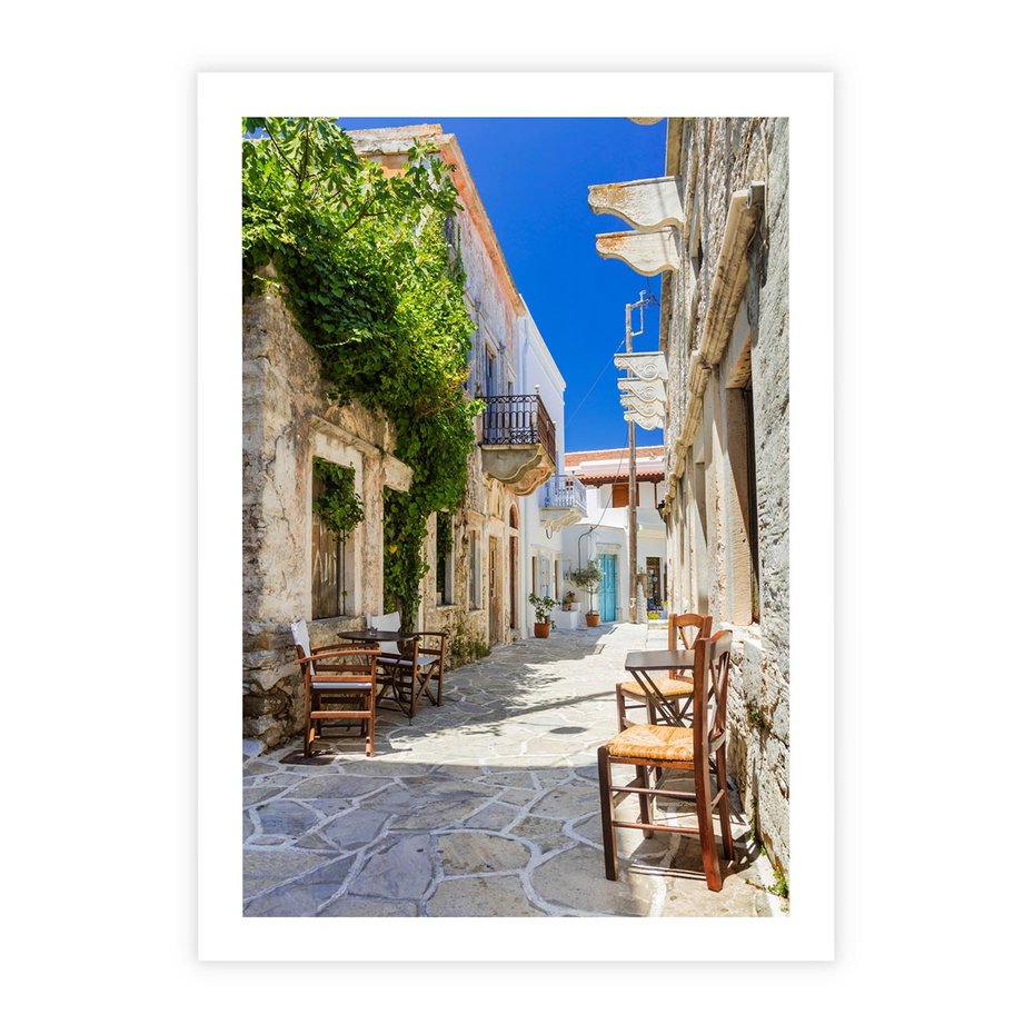 Plakat bez ramy 30x40 - Magiczny Spacer - uliczka, perspektywa