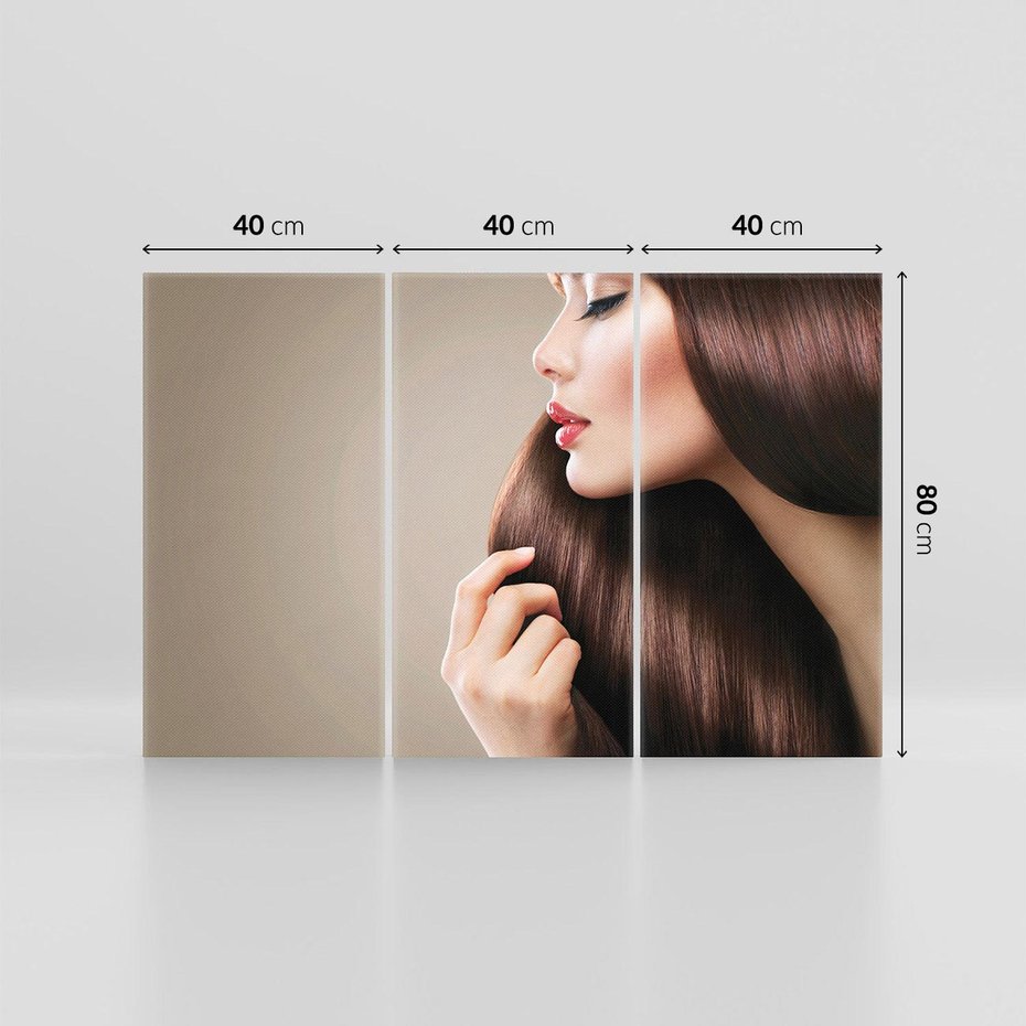 Obraz na płótnie 120x80 - Piękno fryzury - włosy, fryzura