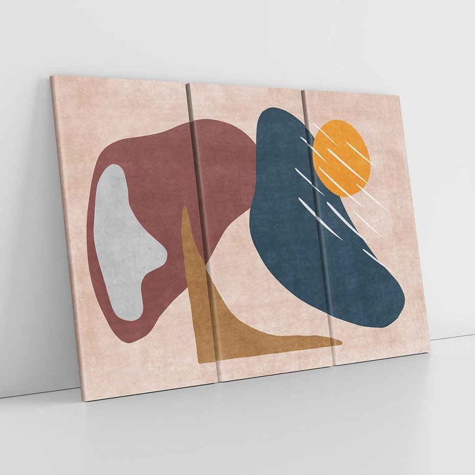 Obraz na płótnie 120x80 - Opowieść szepczących pędzli - abstrakcyjne plamy, kształty