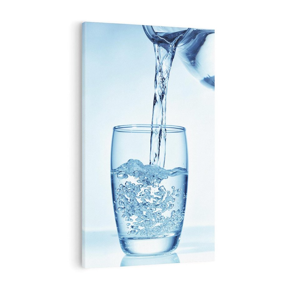 Obraz na płótnie 70x100 - Chłodząca szklanka wody - szklanka, wody