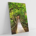 Obraz na płótnie 70x100 - Tajemniczy most w tajskim lesie - Tajlandia, most