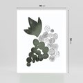 Plakat bez ramy 40x50 - Grono Abstrakcji - minimalistyczny plakat, winogrona