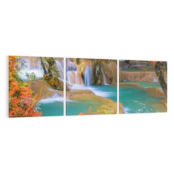 Obraz na płótnie 150x50 - Urok laotańskiego wodospadu - Laos, Azja