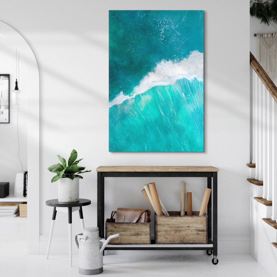 Obraz na płótnie 80x120 - Siła i Spokój - morze, ocean