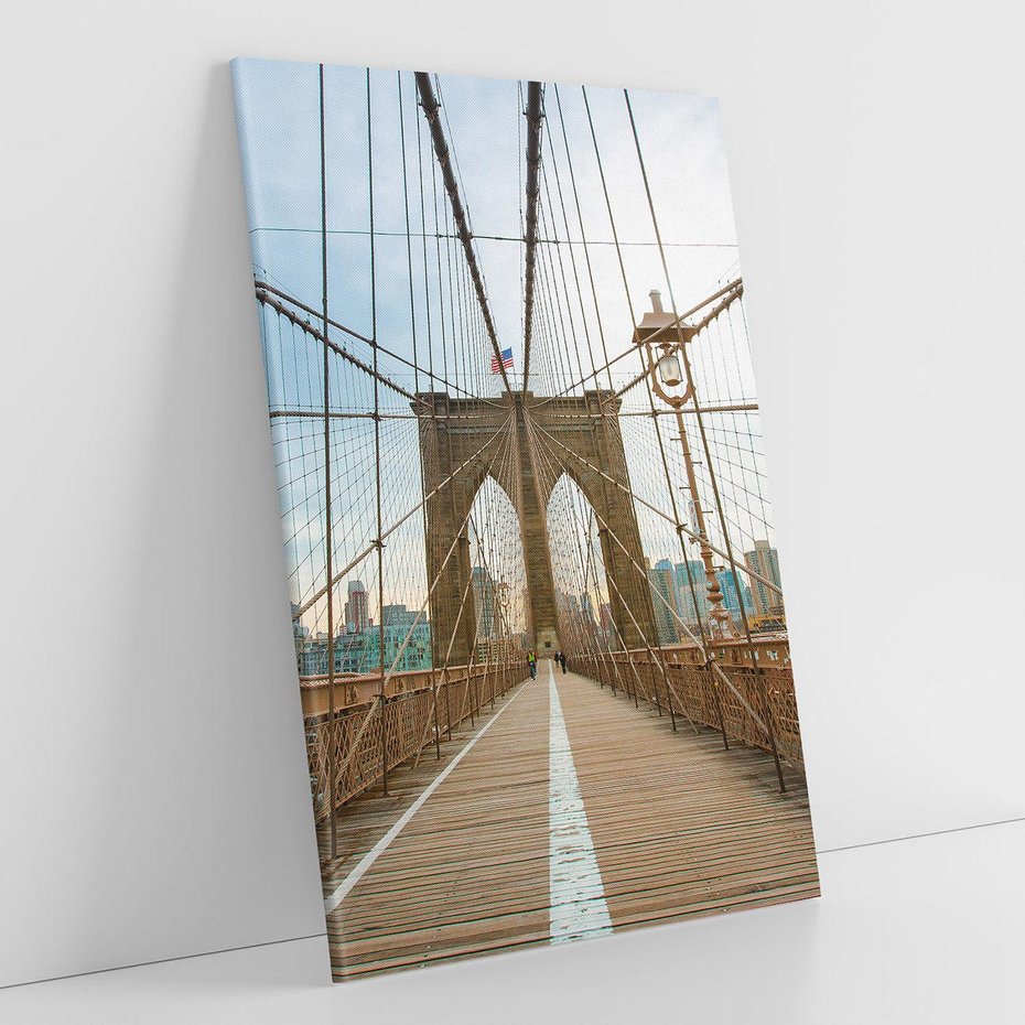 Obraz na płótnie 50x70 - Duch Manhattanu - most, Nowy Jork