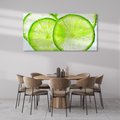 Obraz na płótnie 120x60 - Soczyste limonki - limonki, owoce