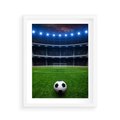 Plakat w ramie 40x50 - Piłka nożna - gol! - piłka nożna, gol - rama biała