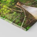 Obraz na płótnie 30x30 - Tajemniczy most w tajskim lesie - Tajlandia, most