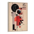 Obraz w ramie 50x70 - Rozbijające Granice Dźwięku - modernistyczny obraz, styl bauhaus - rama drewno