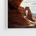 Obraz w ramie 50x50 - Magia pustynnego kanionu - pustynia, kanion - rama biała