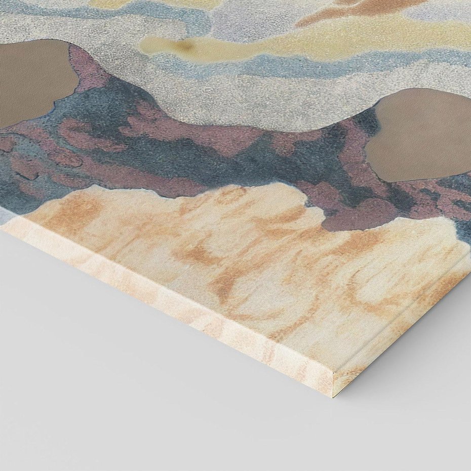 Obraz na płótnie 120x80 - Melancholijne oddechy pędzla - abstrakcyjne formy, zgaszone kolory