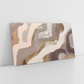 Obraz na płótnie 120x60 - Płynne Fale - abstrakcja, neutralne kolory