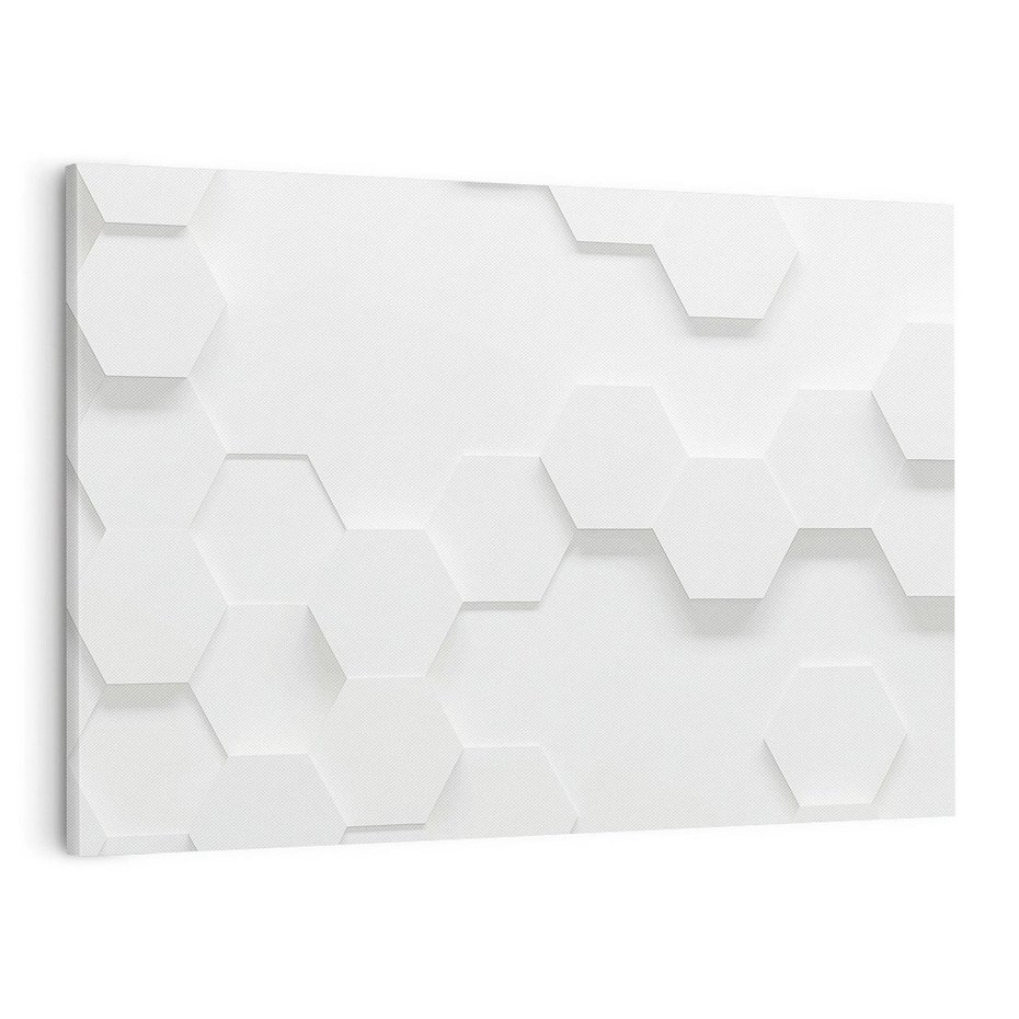 Obraz na płótnie 70x50 - Przestrzenne Zabawy - geometryczne, 3D