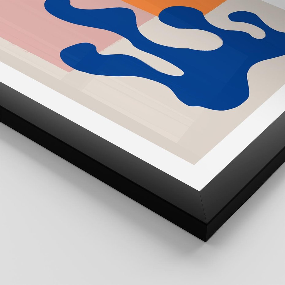 Plakat w ramie 30x40 - Bezgraniczna Galeria Plam - abstrakcja, nowoczesny plakat - rama czarna