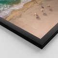 Zestaw obrazy w ramie 30x40 galeria - Plaża, boho, wakacje, morze - rama czarna