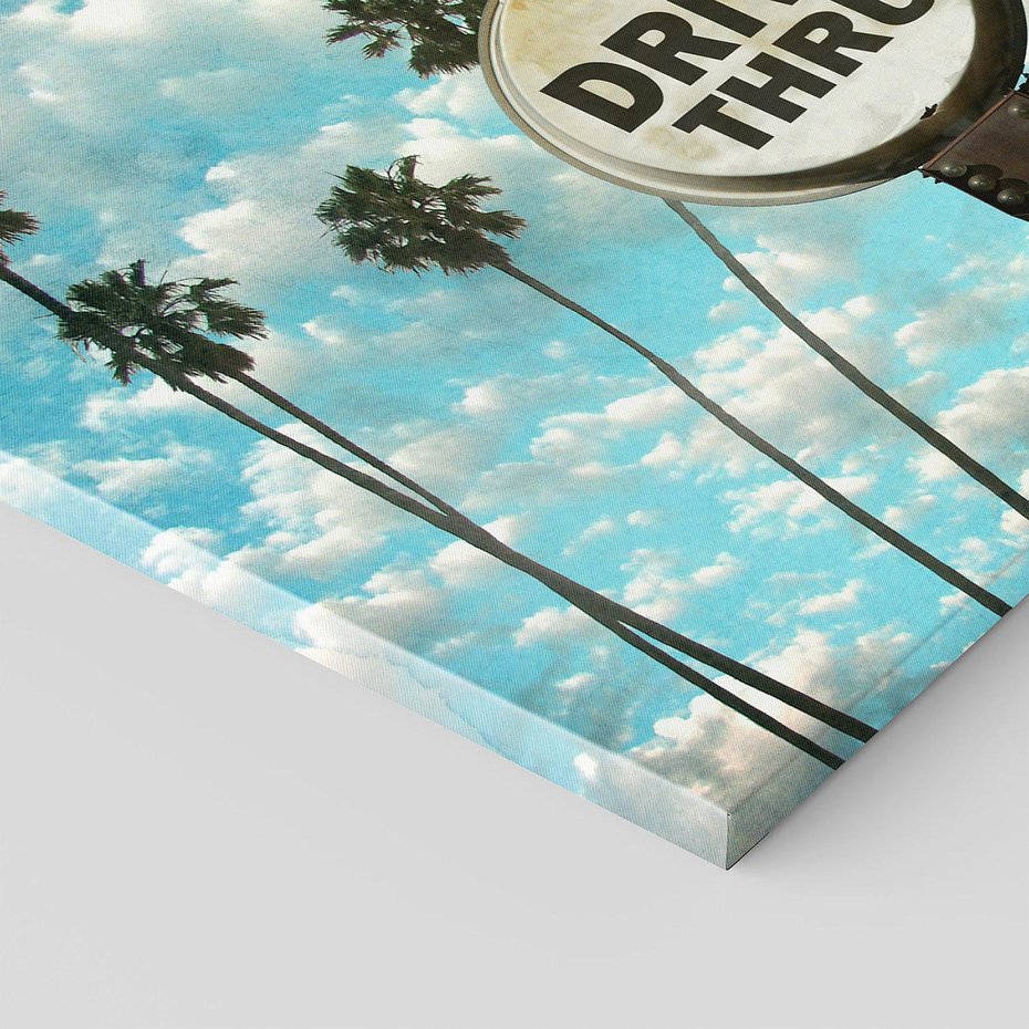 Obraz na płótnie 60x60 - Znaki Palm: Relaksująca Oaza - znak, palmy