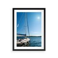 Plakat w ramie 30x40 - Wolność na Horyzoncie - żaglowiec, morze - rama czarna