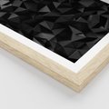 Plakat w ramie 40x50 - Geometryczna nowoczesność - geometryczne, nowoczesne - rama drewno