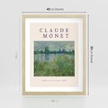 Plakat w ramie 40x50 - Claude Monet: Reprodukcja - Claude Monet, reprodukcja plakat - rama drewno