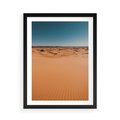 Plakat w ramie 50x70 - Piasek w Przytulnym Wnętrzu - pustynia, piasek - rama czarna