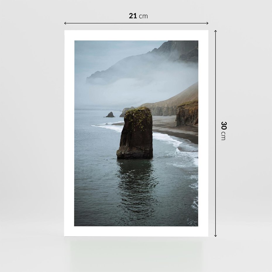 Plakat bez ramy 21x30 - Mistyczna Aura - morze, mgła