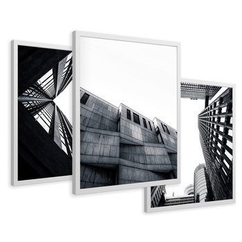 Zestaw obrazy w ramie 40x50 galeria - Miasto, Nowy, Jork, architektura - rama biała