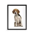 Plakat w ramie 30x40 - Wierność i radość - pies, piesek - rama czarna