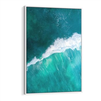 Obraz w ramie 70x100 - Siła i Spokój - morze, ocean - rama biała
