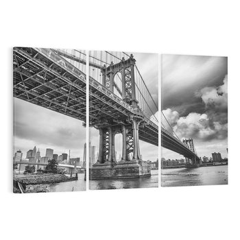Obraz na płótnie 120x80 - Most nad nowojorską panoramą - most, Nowy York