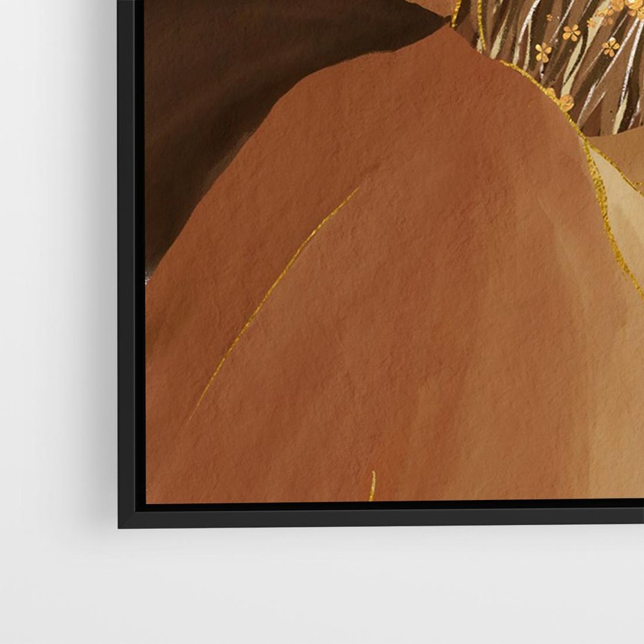 Obraz w ramie 70x50 - Wyraz Luksusu - sztuka, nowoczesna - rama czarna