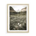 Plakat w ramie 50x70 - Nostalgiczne Góry - górski krajobraz, łaka w górach - rama drewno
