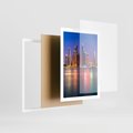 Plakat w ramie 50x70 - Nowy Jork: pulsujące miasto - Nowy Jork, miasto - rama biała