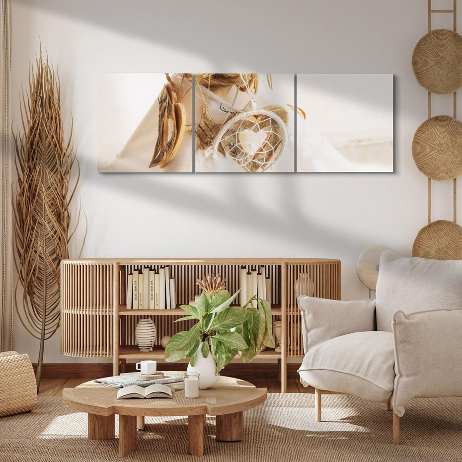 Obraz na płótnie 150x50 - Oaza Swobodnego Stylu - boho, tipi