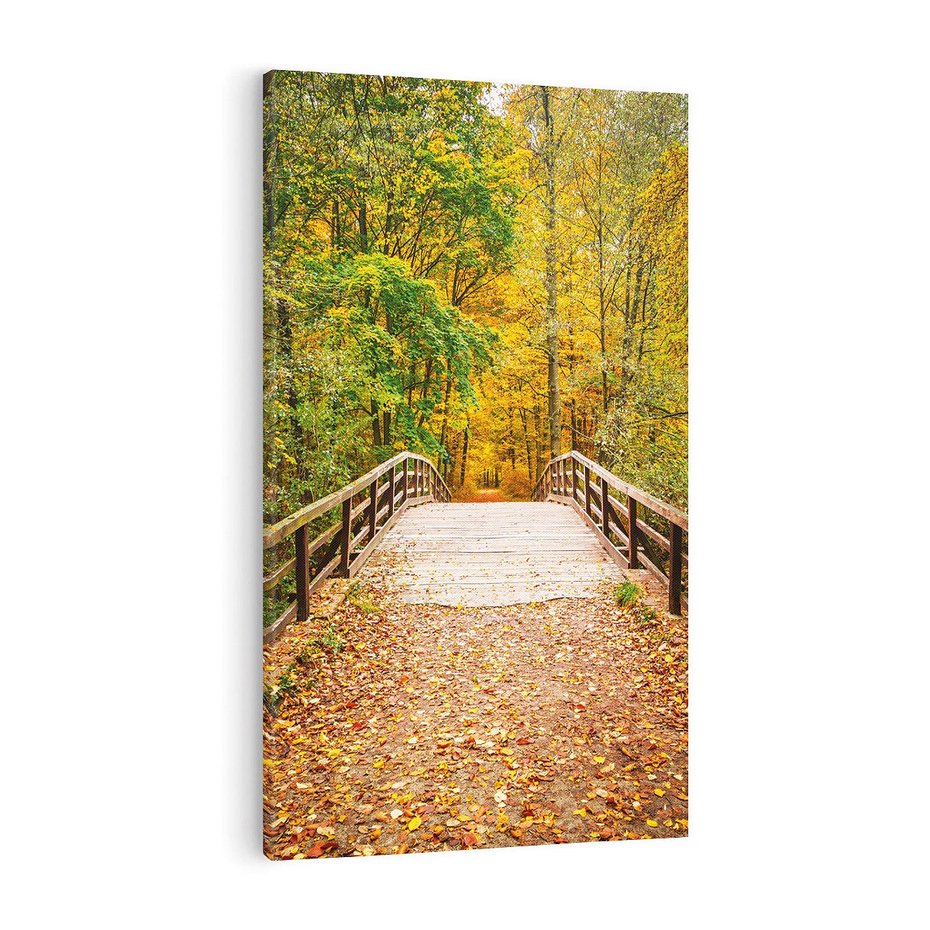 Obraz na płótnie 80x120 - Spacer Ścieżką w Las - ścieżka, spacer