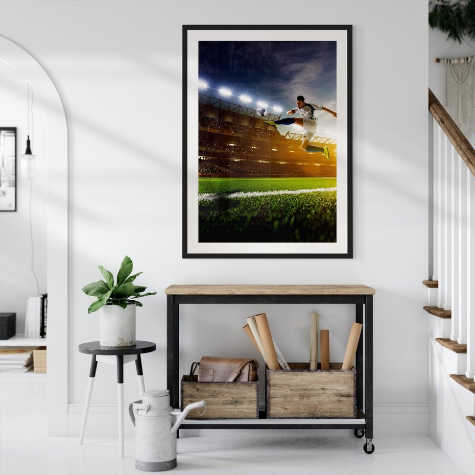 Plakat bez ramy 21x30 - Gol! Magia piłki nożnej - gol, piłka