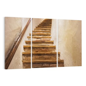 Obraz na płótnie 120x80 - Schody Wymiarów - schody, tunel