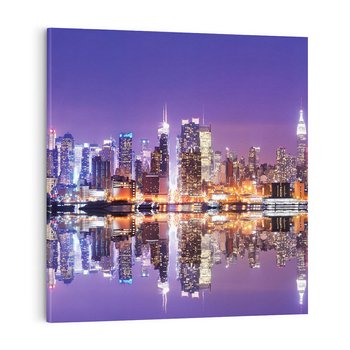 Obraz na płótnie 60x60 - Dynamiczne miasto - Nowy Jork - USA, miasto