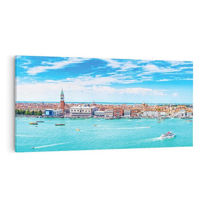 Obraz na płótnie 100x50 - Wenecja nad morzem: włoski romantyzm - Wenecja, Włochy