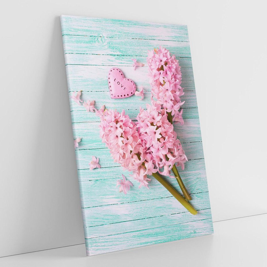 Obraz na płótnie 70x100 - Hiacynty w Kwiatowej Kompozycji - hiacynty, kwiaty