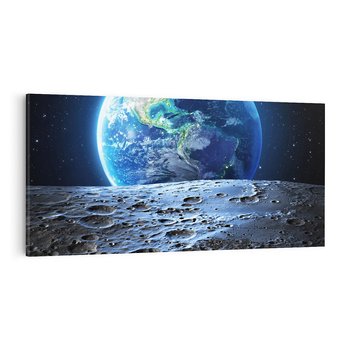Obraz na płótnie 100x50 - Mistrzowskie spojrzenie na Ziemię - ziemia, kosmos
