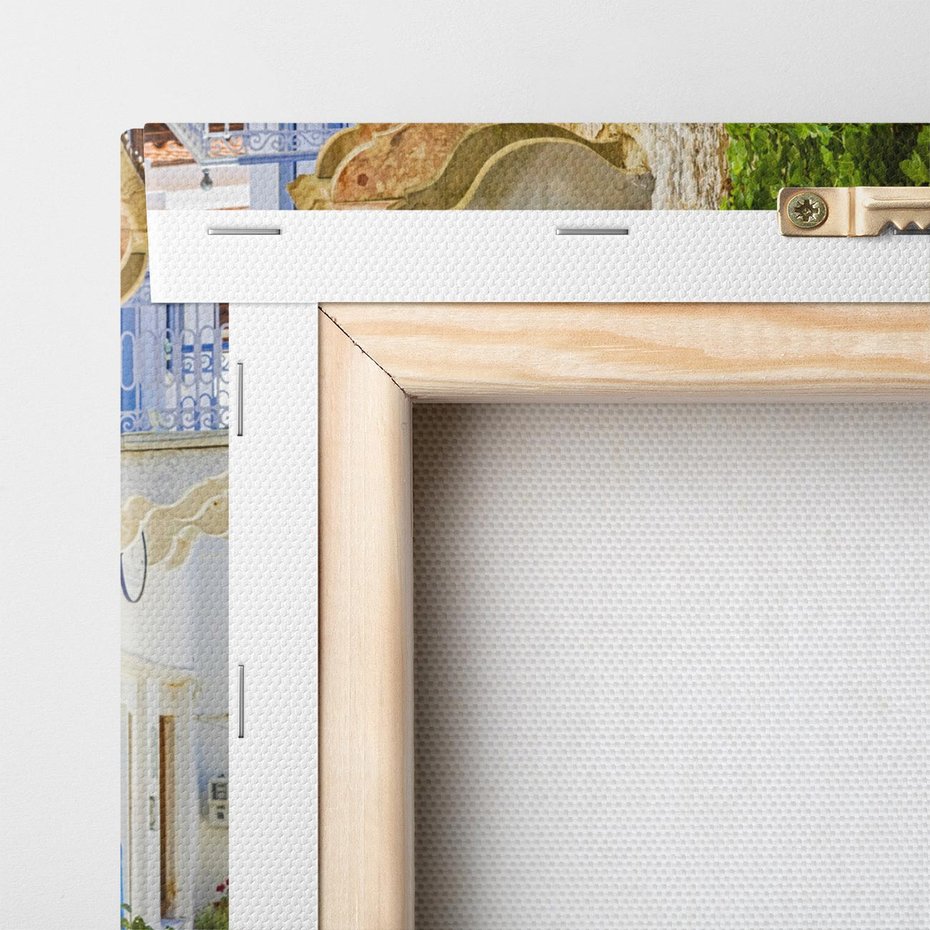 Obraz na płótnie 60x60 - Zaklęta Przestrzeń - uliczka, perspektywa