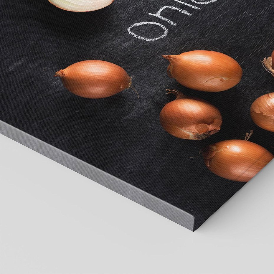 Obraz na płótnie 30x30 - Aromatyczne Inspiracje - cebula, kuchnia