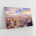 Obraz na płótnie 100x70 - Amerykański duch: Miasto na horyzoncie - USA, Ameryka