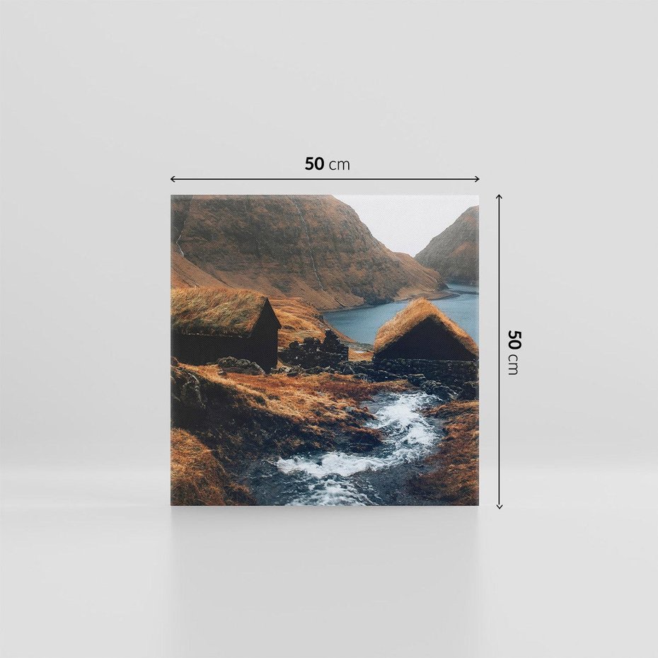 Obraz na płótnie 50x50 - Spokój Natury - skandynawski, pejzaż