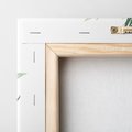 Obraz na płótnie 30x30 - Luksus w Detalu - złote, liście