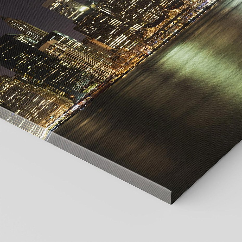 Obraz na płótnie 30x30 - Nowy Jork nocą - New York, Nowy