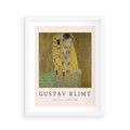 Plakat w ramie 40x50 - Sztuka Klimta - gustav klimt, pocałunek - rama biała