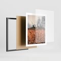 Plakat w ramie 40x50 - Jesienna Melancholia - suche trawy, jesień - rama czarna